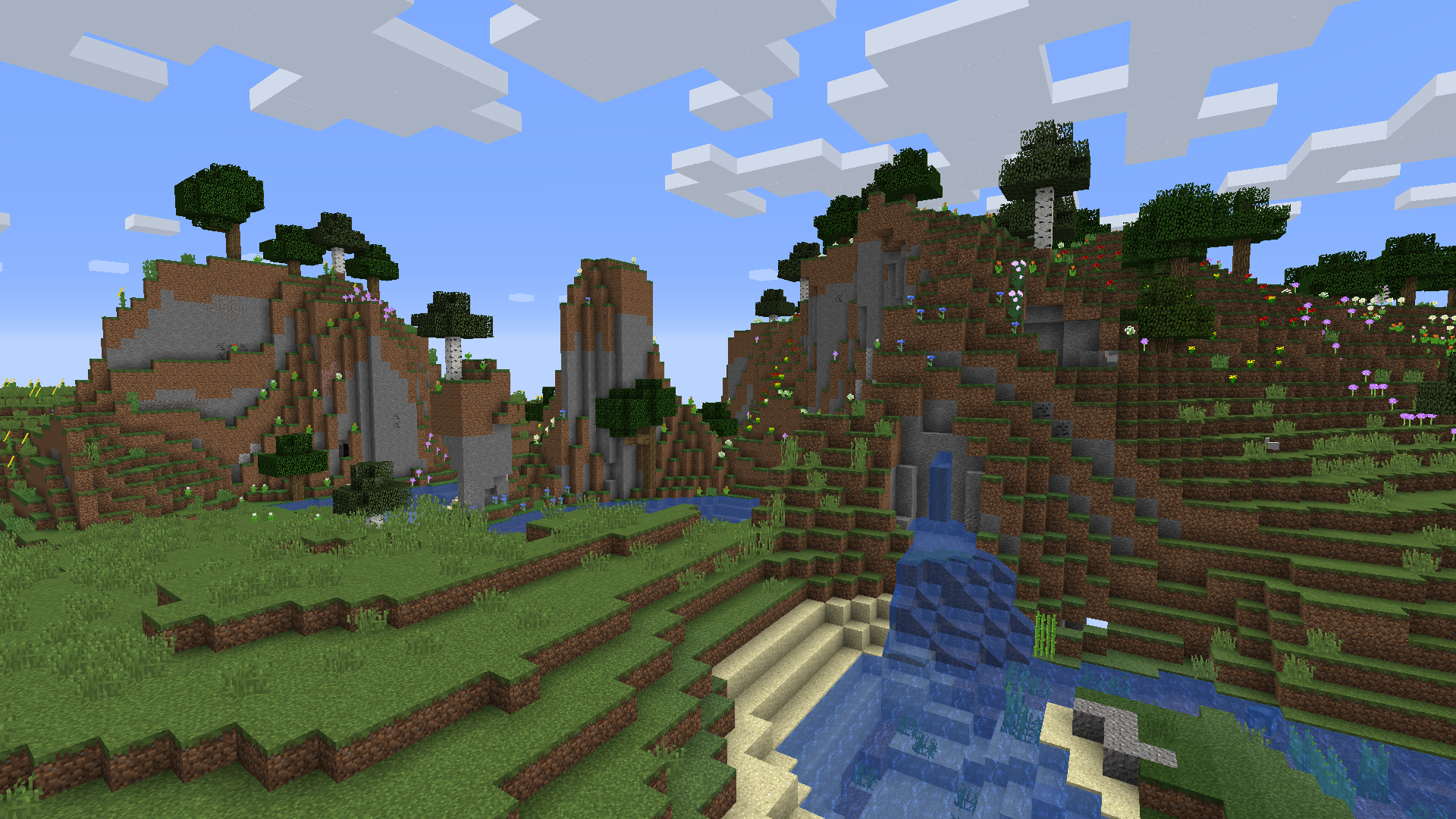 Screenshot of minecraft with HUD off